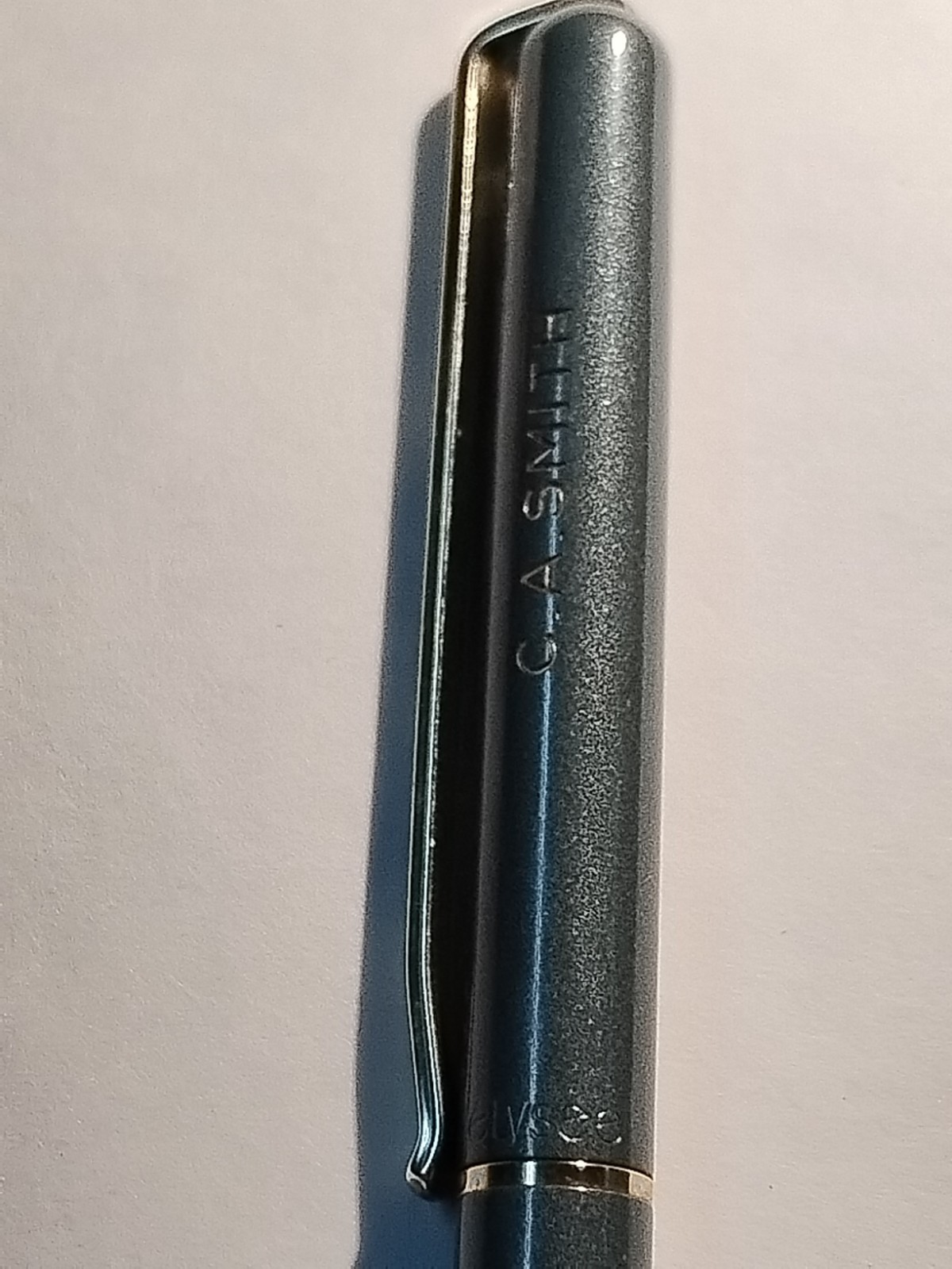 VTG Elysee Ballpoint Pen-Grey-personalized & Frist Federal Stamp-Made Germany#88