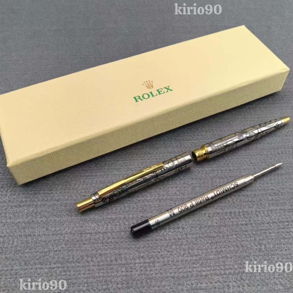 HOT ROLEX Vintage Collectible Ballpoint Pen Silver Gold Luxury New With box💥