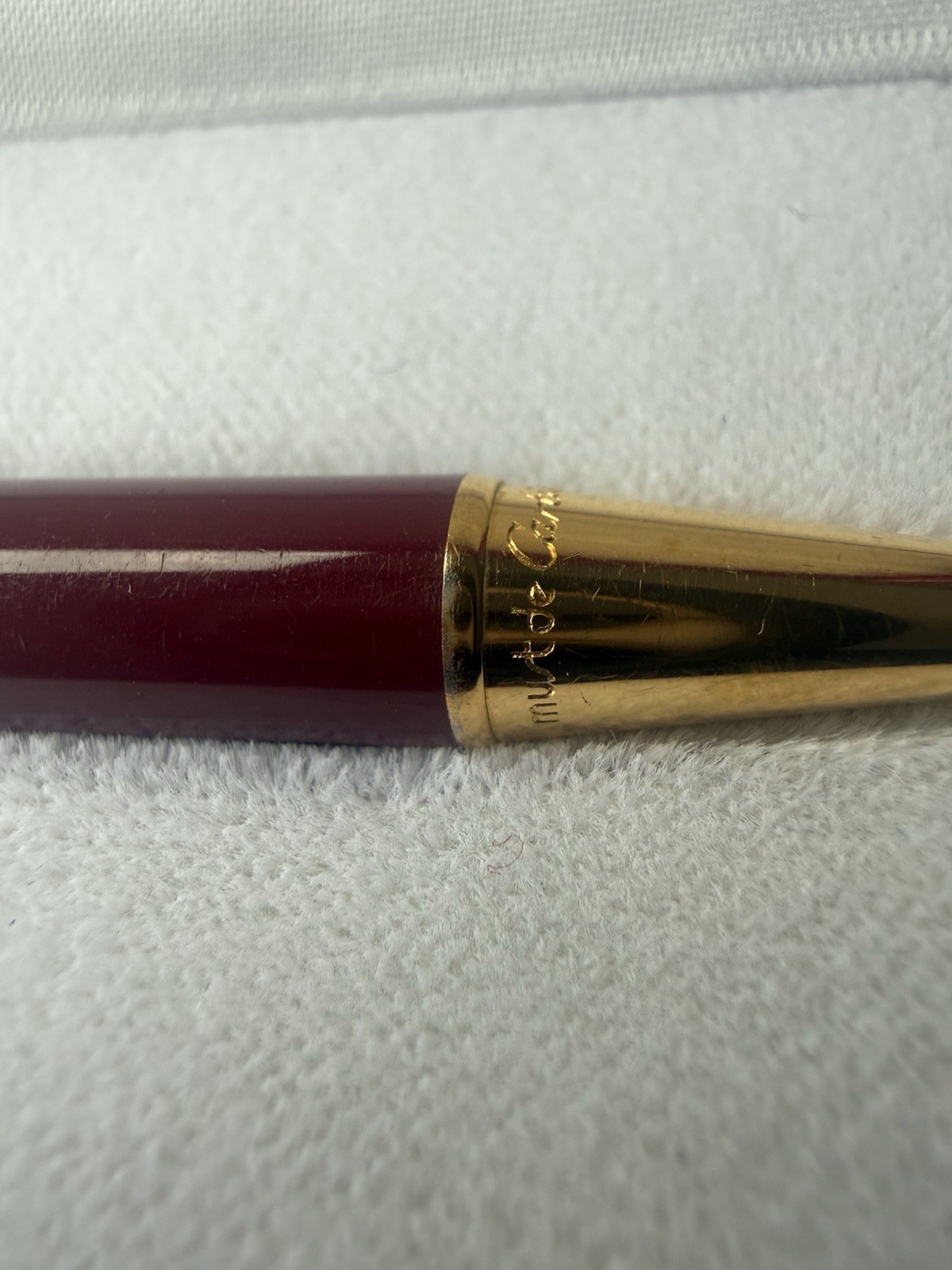 Vintage 1988 Cartier Must de Cartier Red Enamel Trinity Pen Complete Set RARE