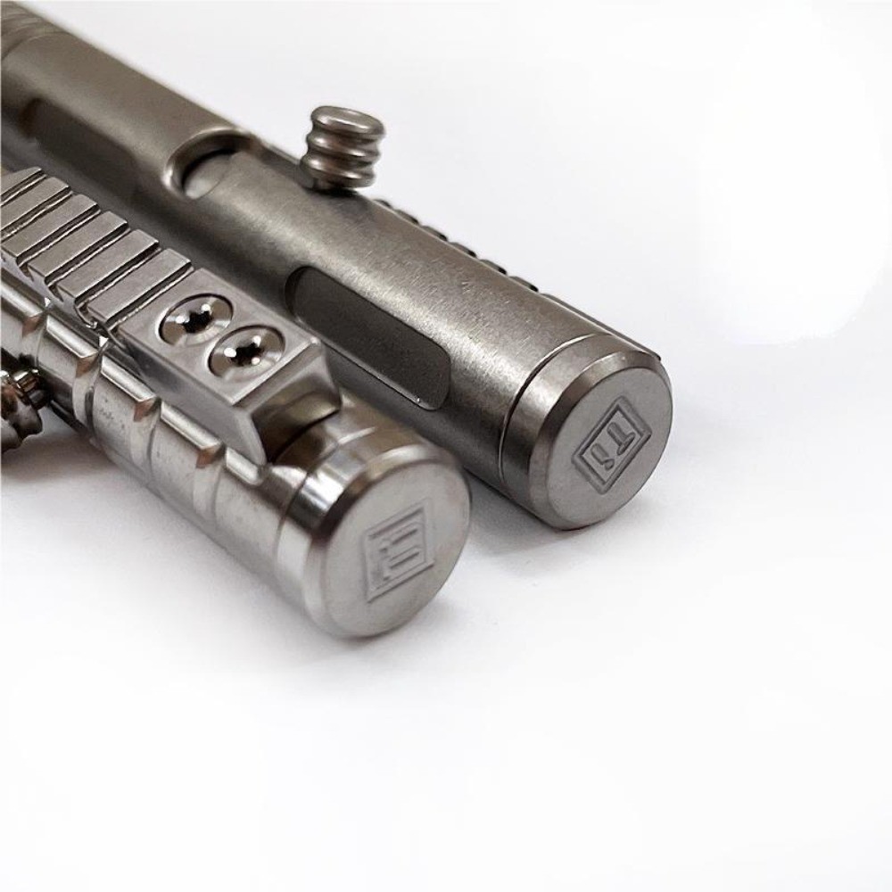 Titanium Alloy Mini Ballpoint Pen Bolt Action EDC Pocket Signature Pen Outdoor