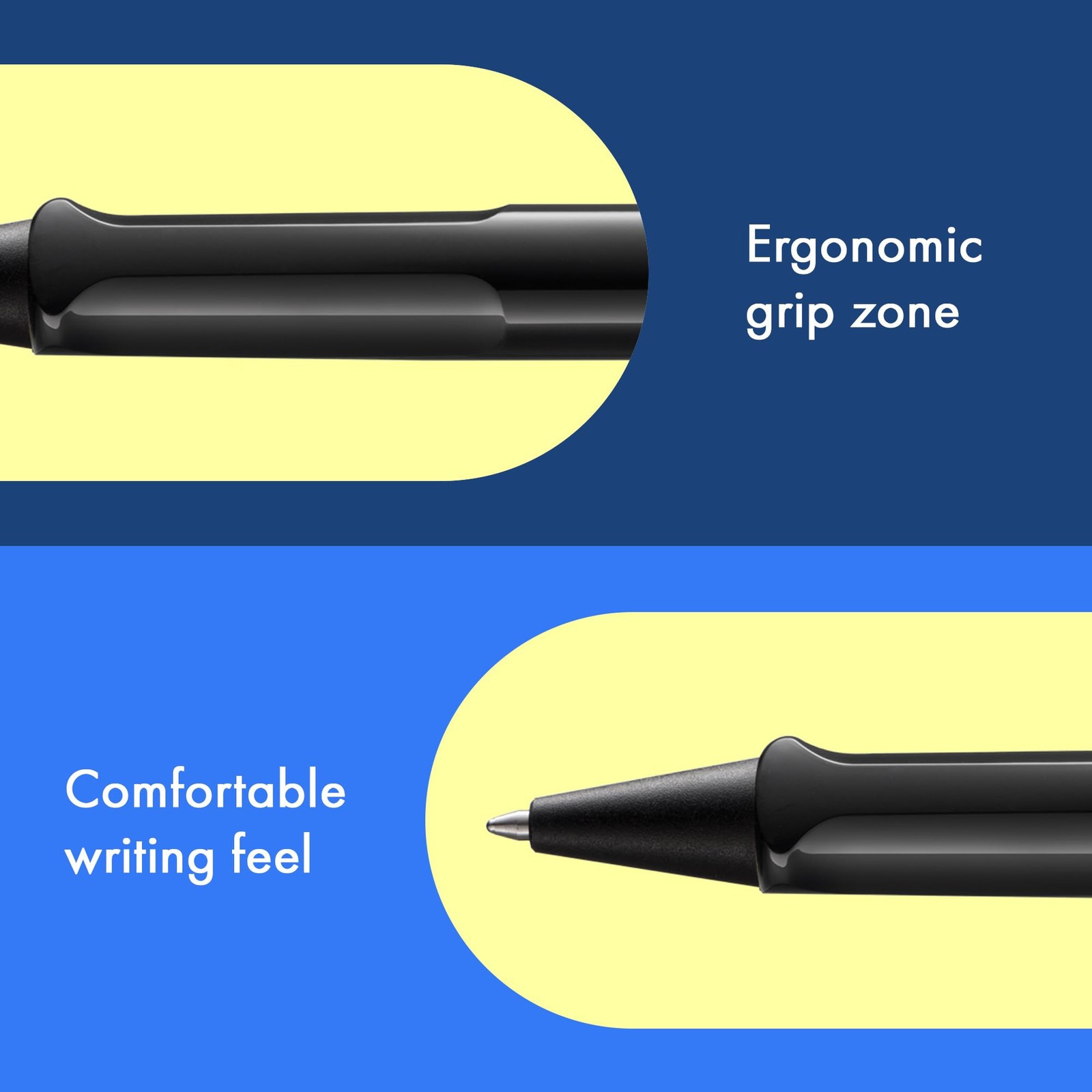 Lamy Chrome Clip Black Writing Instrument ABS Plastic Office Pen Pack of 1