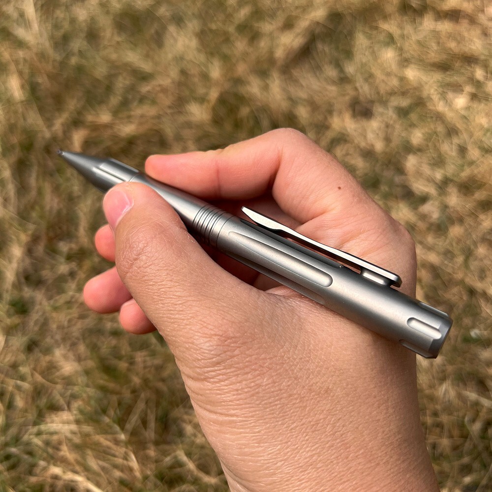 Titanium Alloy Pocket Ball Pen Tactical Signature Ballpoint Pen Outdoor EDC Tool