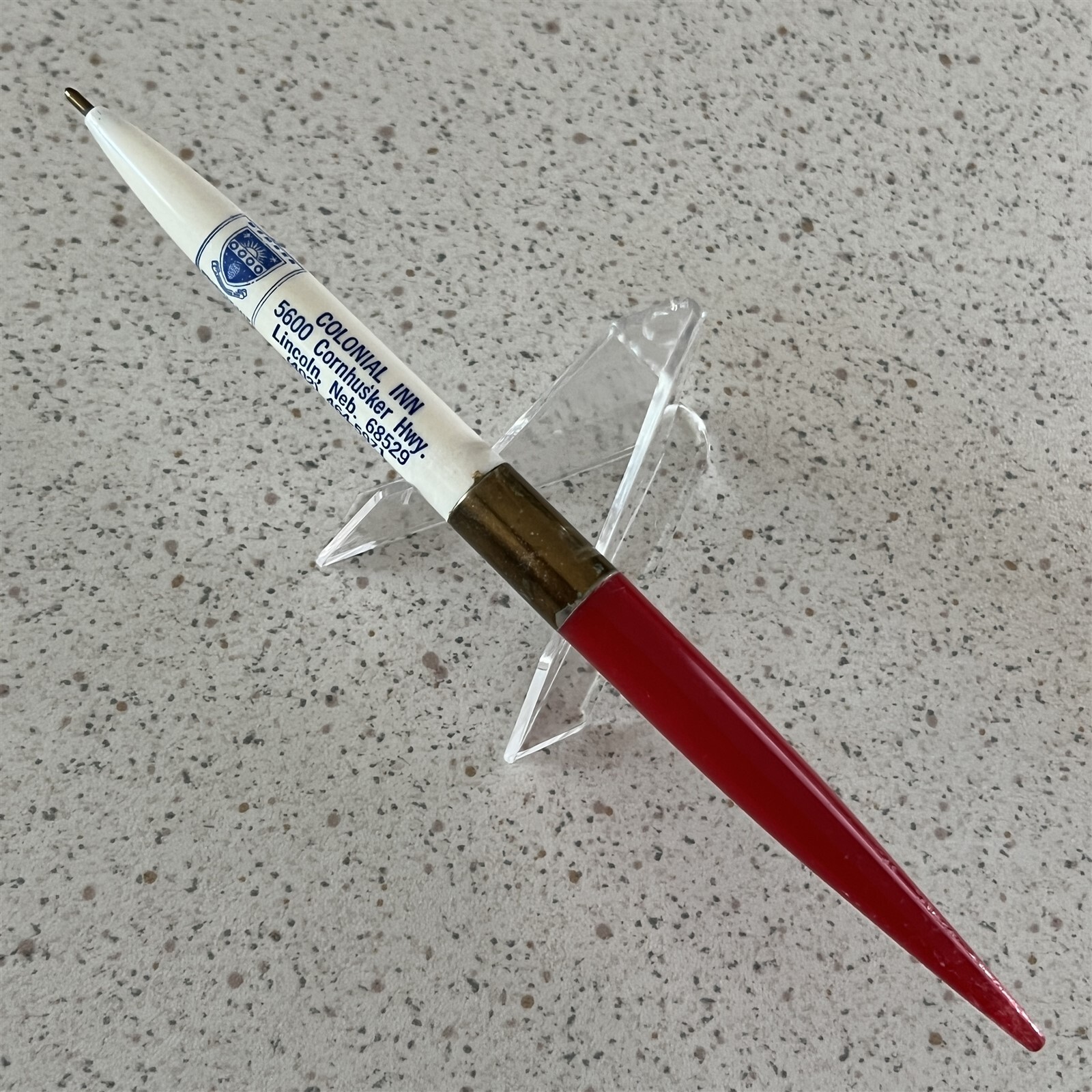 Colonial Inn Lincoln Nebraska Vintage Desk Ballpoint Pen #1-1