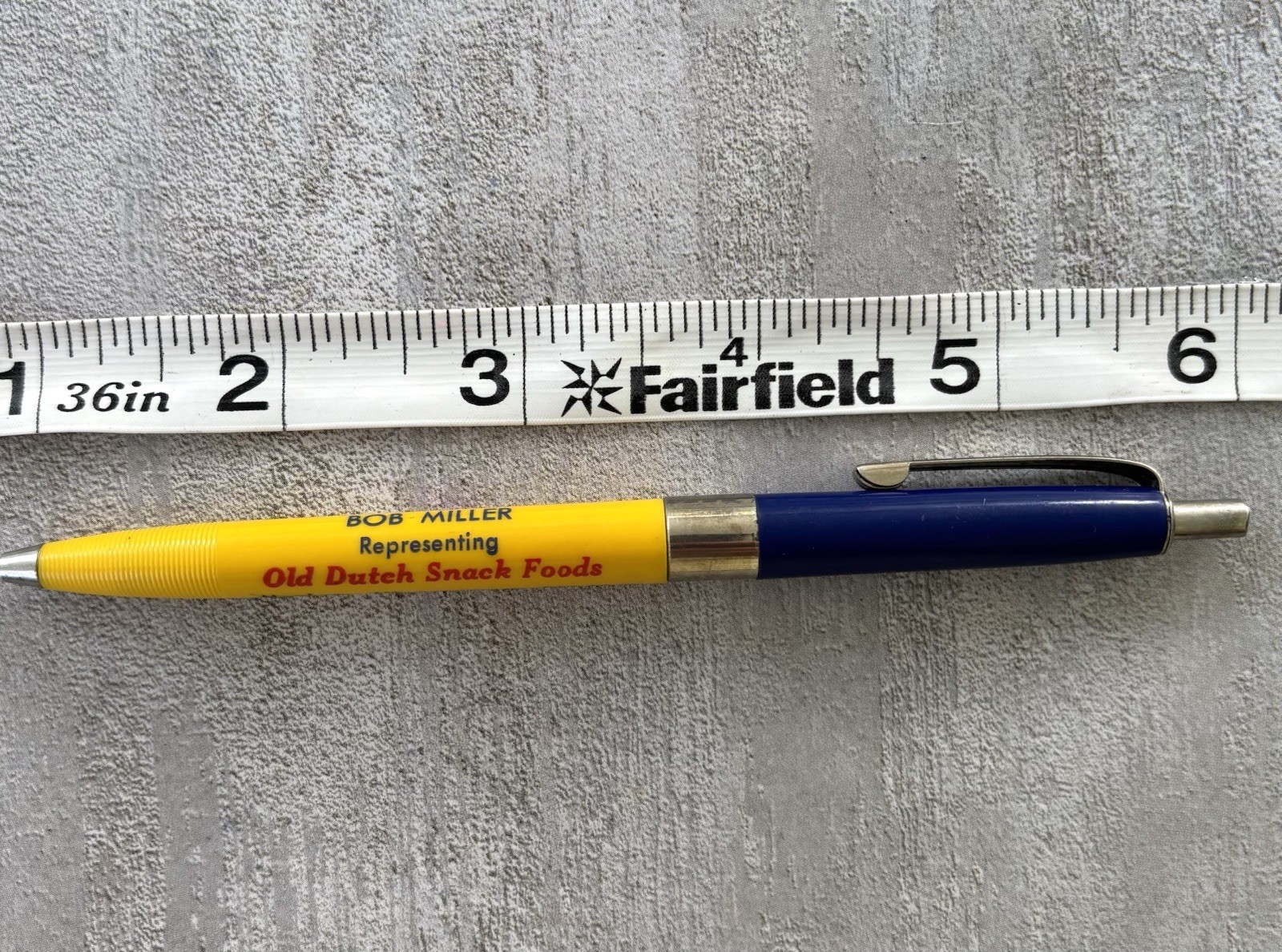 Vintage 60s Old Dutch Snack Foods Ballpoint Pen Mankato, MN Bob Miller Dry Ink