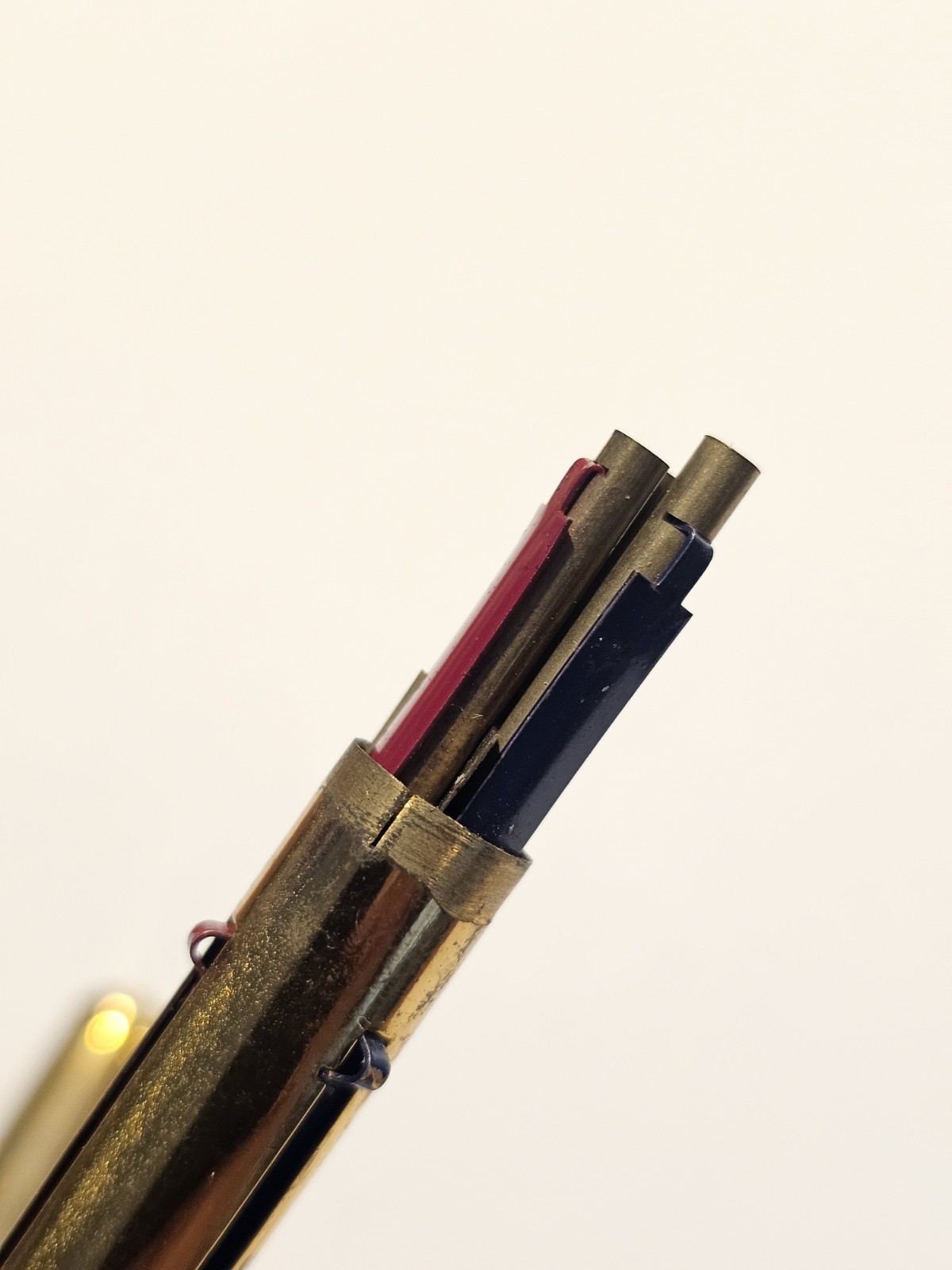 Vintage Imperial 3 Colors Multicolor Ballpoint Regal Advertising Pen Gold Tone