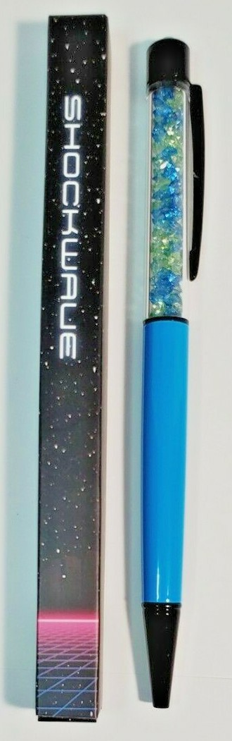 Pengems Shockwave | Neon Lights Collection Crystals Pen New W/Black Ink Refill