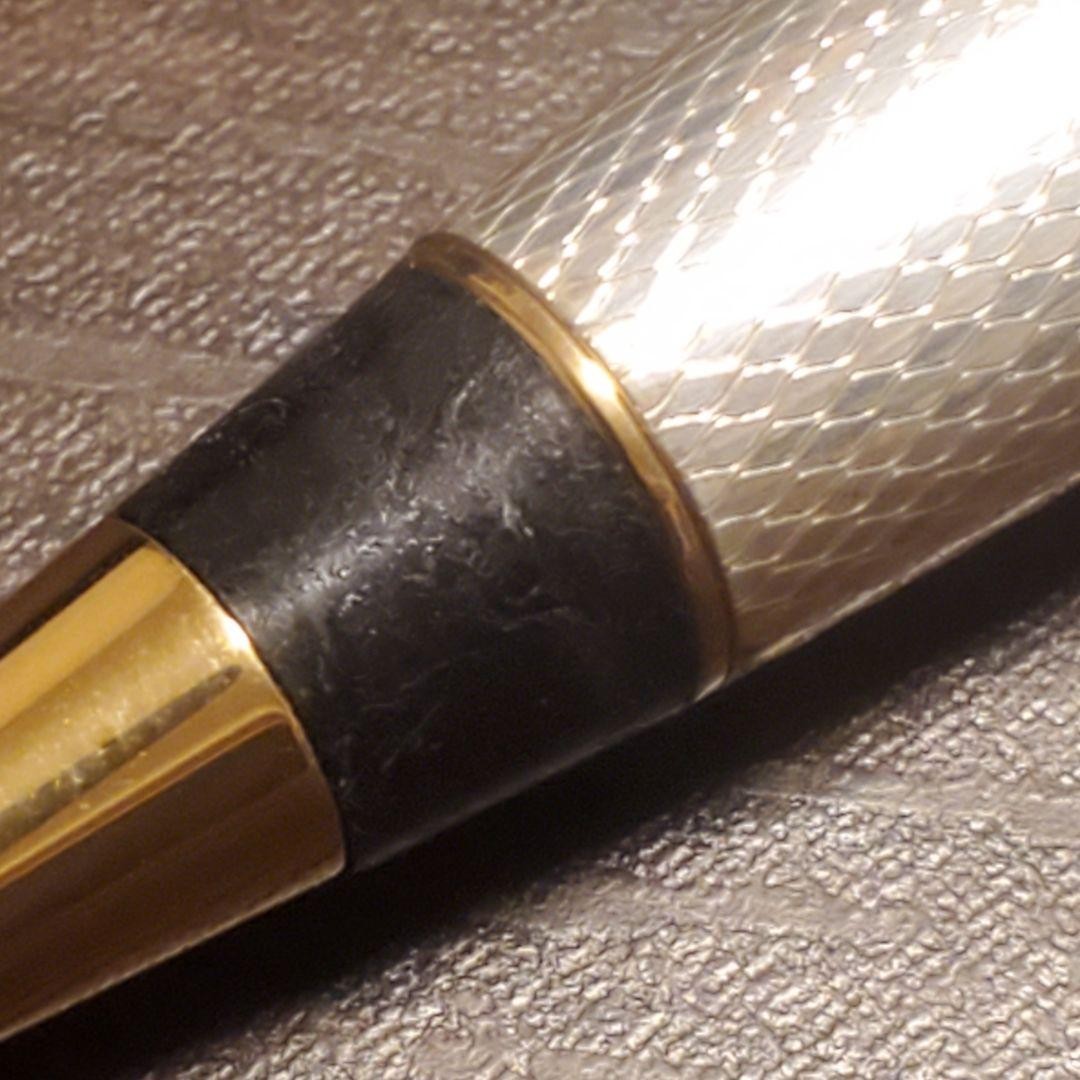 AURORA Optima Solid Silver Ballpoint Pen Sterling Silver K18