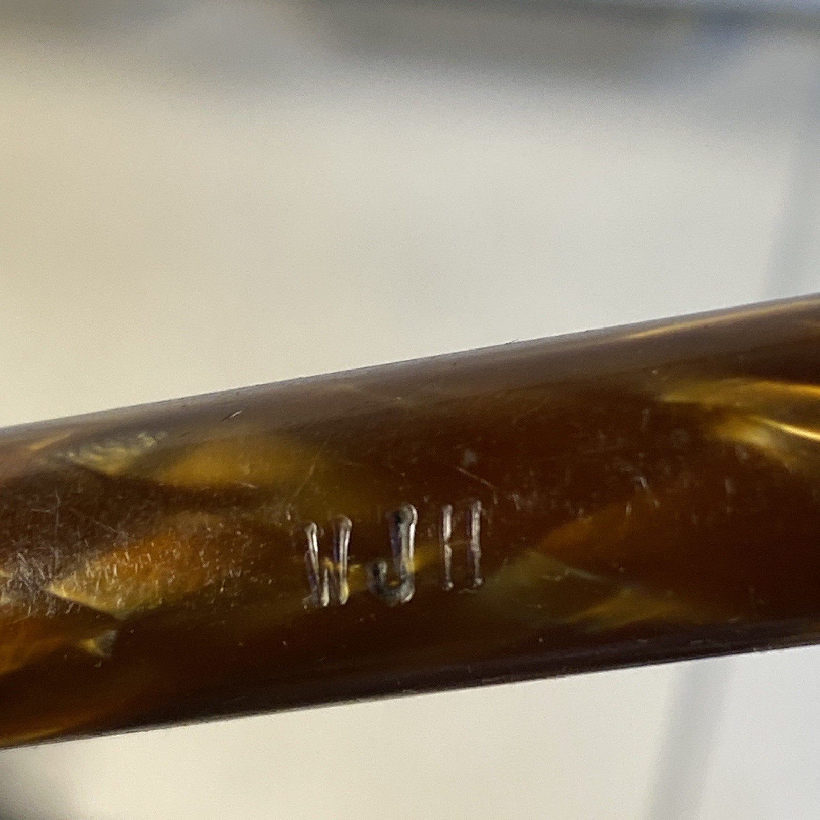 Antique Waltham Mechanical Pencil Gold and Brown Marbled Celluloid Art Deco