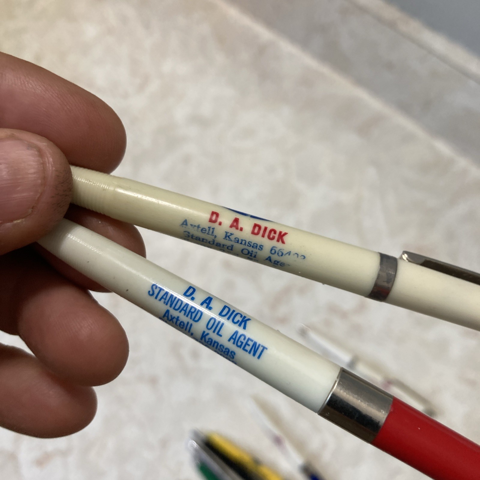 10 Vintage Advertising Ballpoint Pen Gas & Oil Chevrolet Standard Derby Conoco