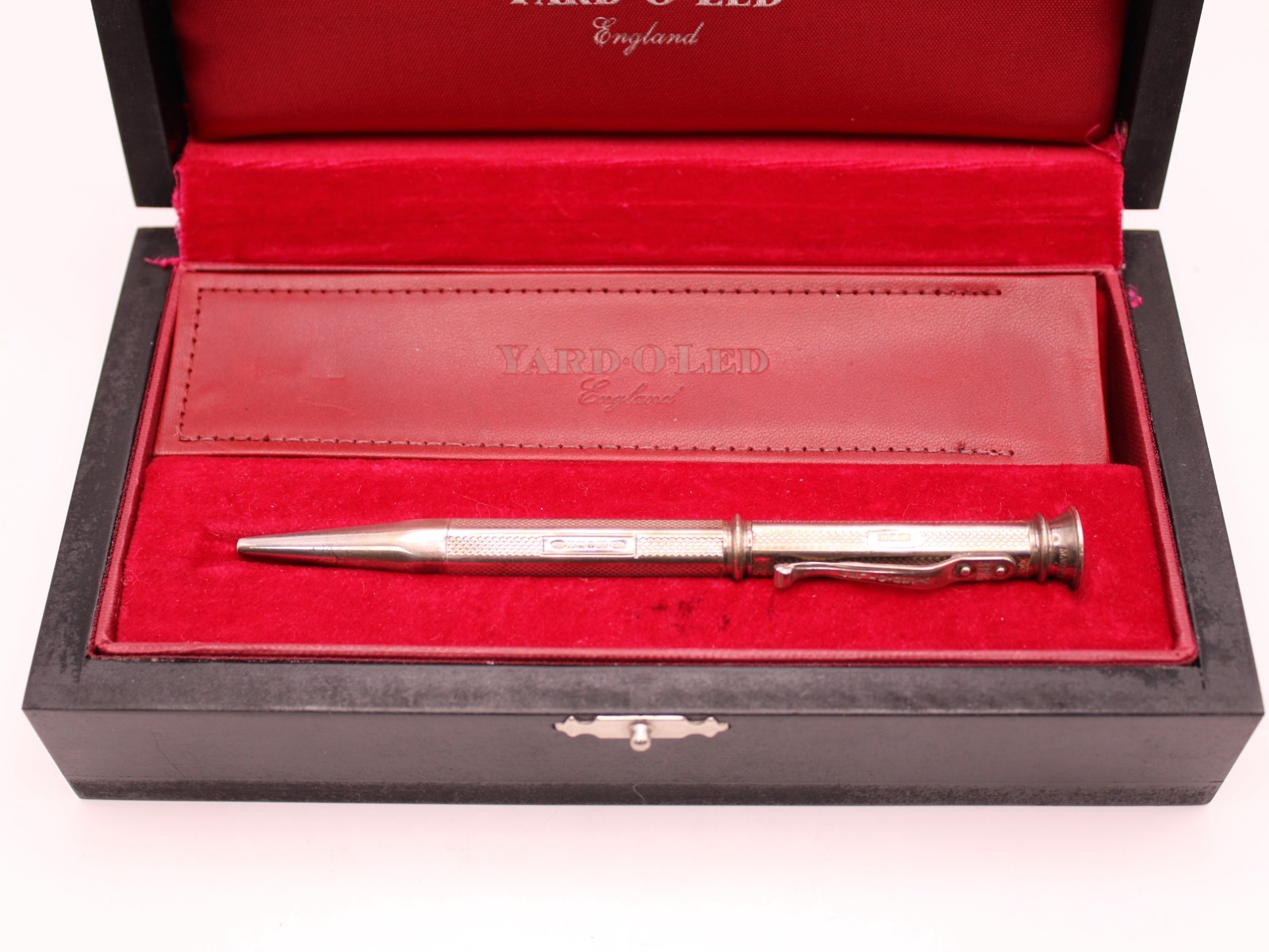 Yard – O- Led – Ambassador Ball Point Pen Sterling Silver – Inscribed