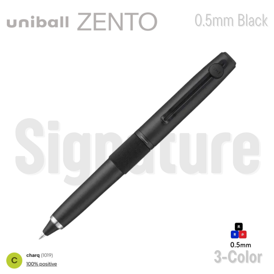 Uniball Zento Signature Three Color Pen 0.5mm Black Multi-pen -=NEW=-