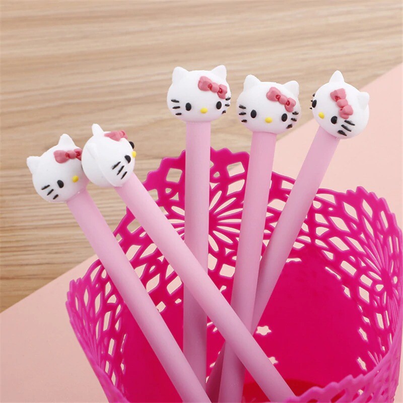 Gel Pen1Pcs Cute Creative Cat Cartoon Kawaii Office School Pen cartoon Kid Gift