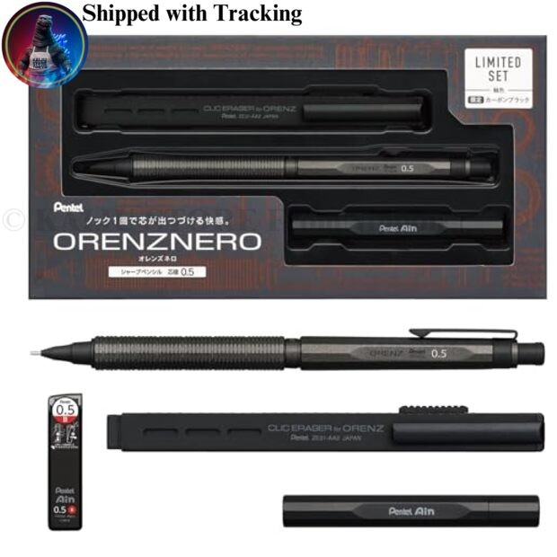 Pentel Orenz Nero Mechanical Pencil Carbon Black 0.5mm Limited Set
