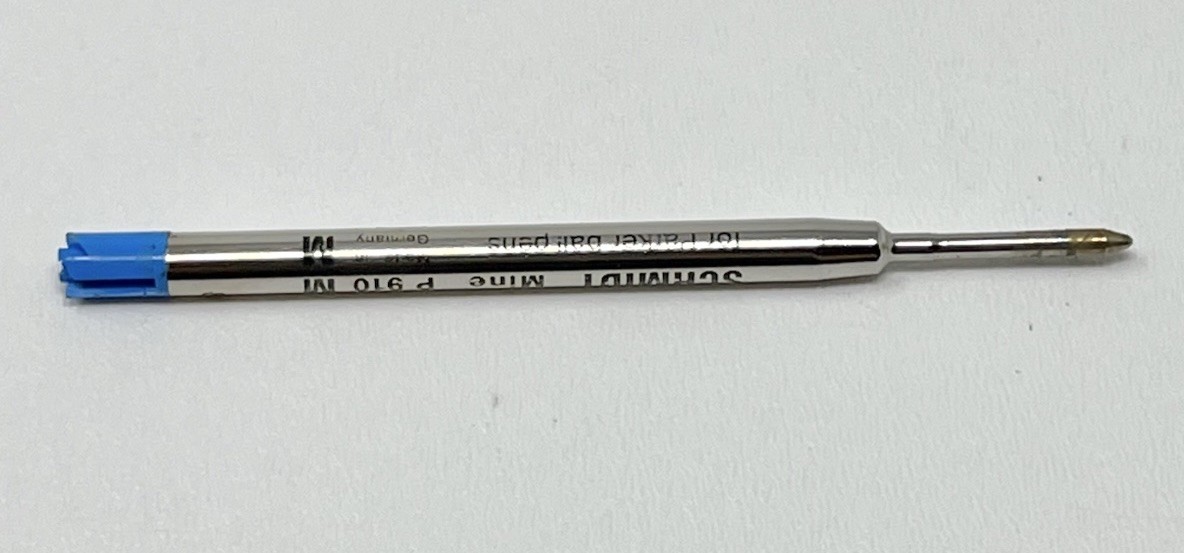 Vintage Mid Century West Germany Click Pen Metal Bullet Shape Ballpoint No Ink