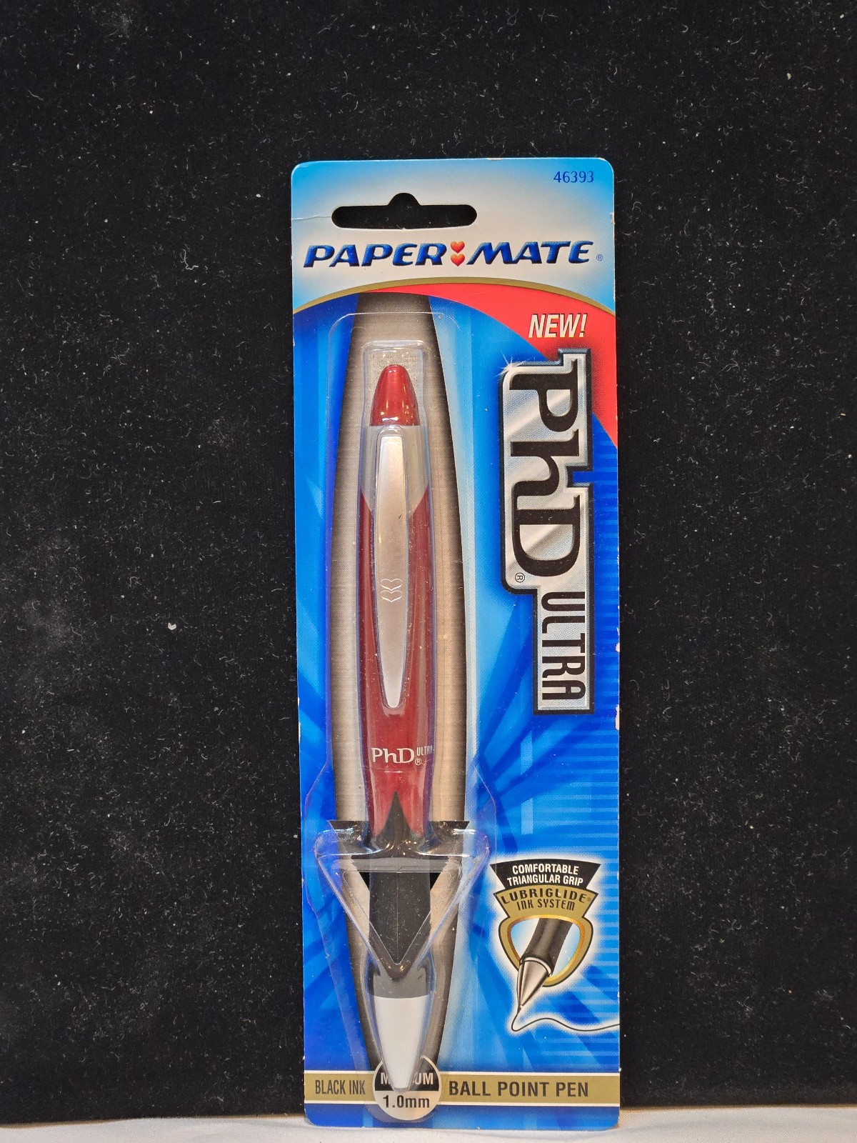PAPER MATE PhD ULTRA BALL POINT PEN, RED, LUBRIGLIDE; JAPAN; NOS