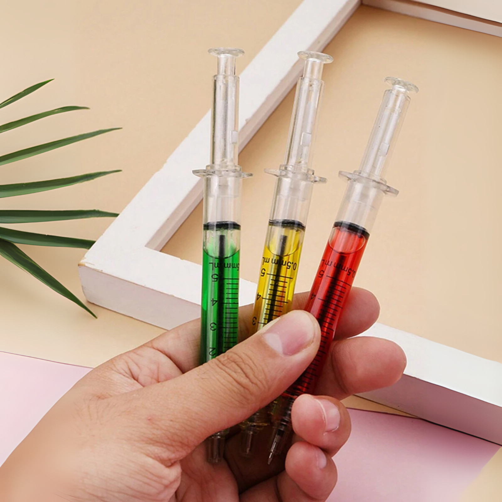 5pcs Ballpen Injection Shape Doctor Nurse Needle Ball Point Pen Back To School