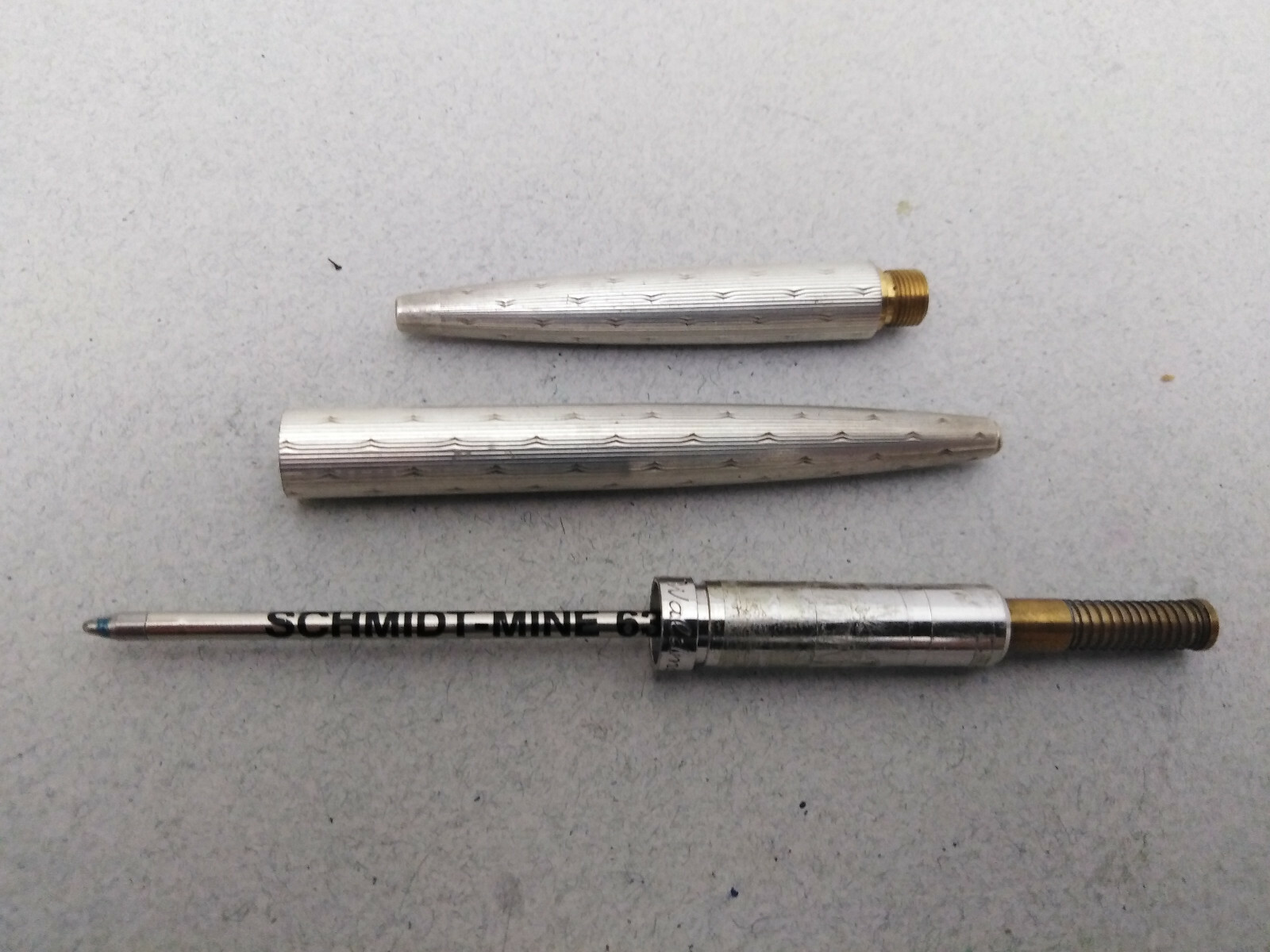 RARE UNIQUE WALDMANN STERLING SILVER 925 LADY BALLPOINT PEN BLUE STONE VINTAGE