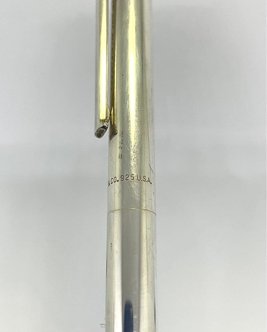 Tiffany & Co. SV925 T-Clip Ballpoint Pen Silver Unisex Pre-Owned Twist Mechanism