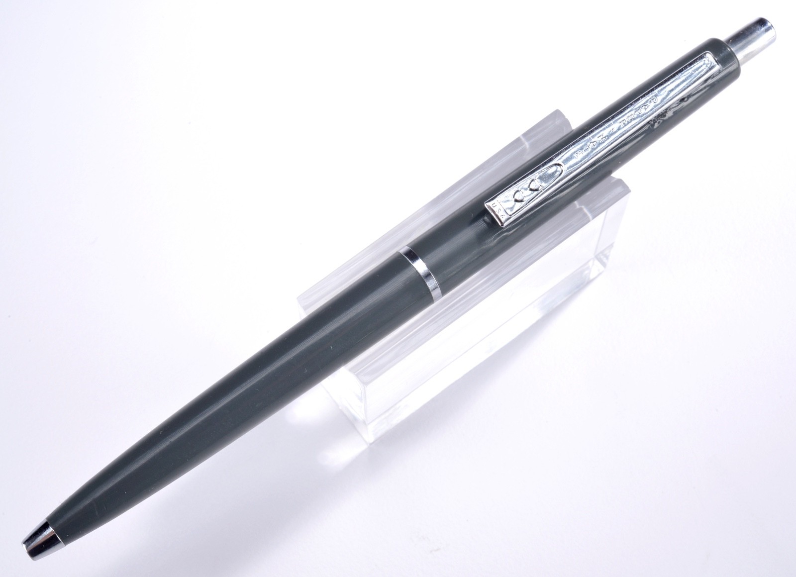 Vintage (c1966) Paper-Mate Ballpoint Dark Grey Pen – Mid-Century Modern #102
