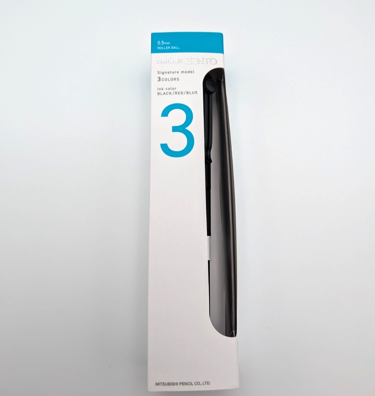 Mitsubishi uniball ZENTO Signature Model 3 Color Ballpoint Pen M Black 0.5mm