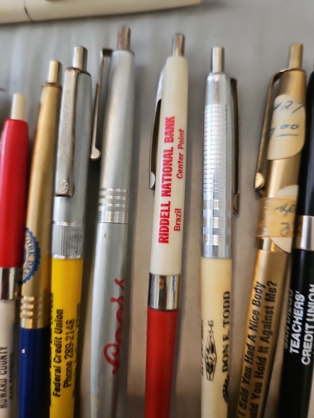Lot of 15 Vintage Advertising Ballpoint Pens Branded Coors Rare+ Bic Clic