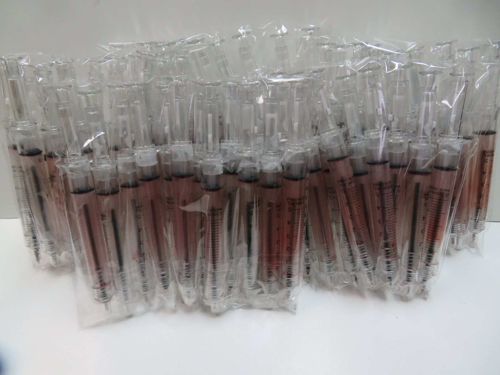 Lot 60 Syringe Shape Pens Ball Point Pen For Hospital Nurse /Black Ink/ New