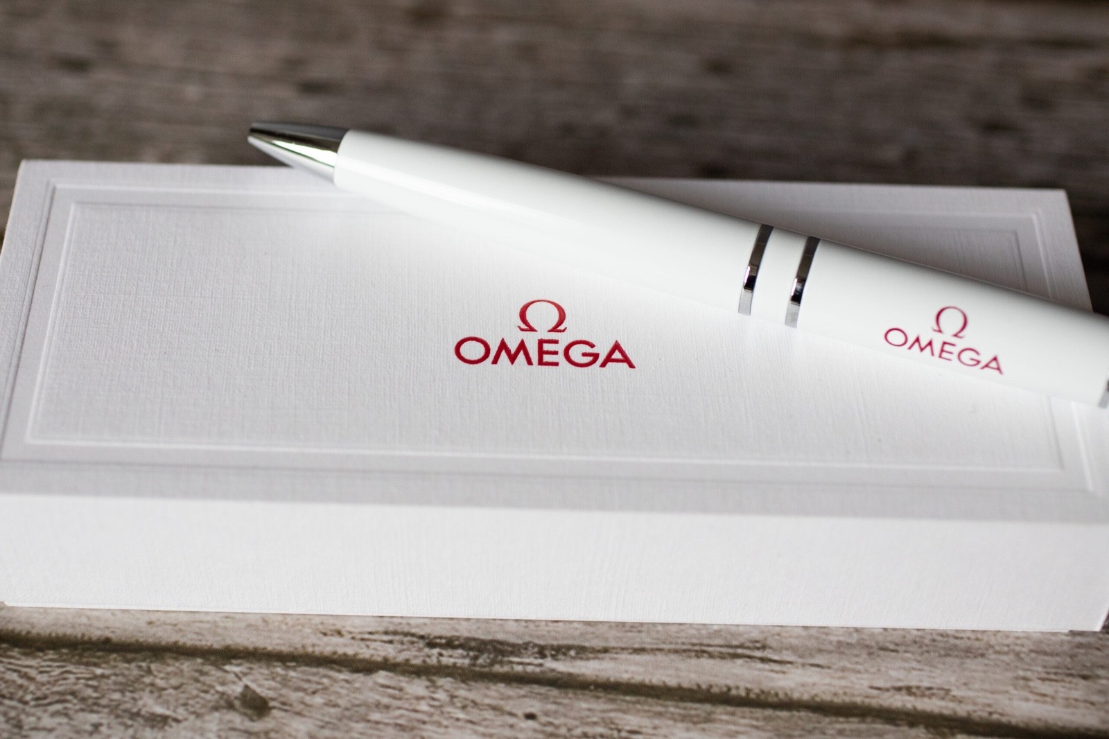 OMEGA White Silver Pen Official Timekeeper Collectible Branded Accessory