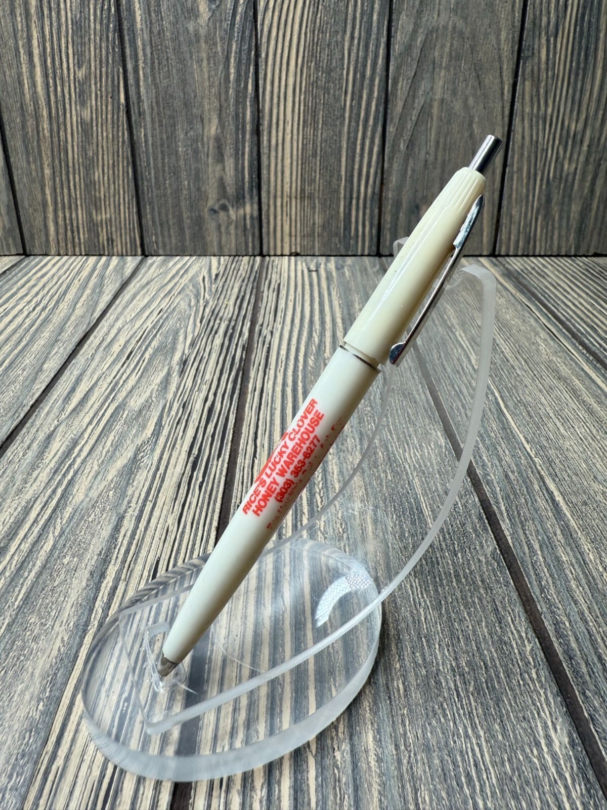 Vintage Rices Lucky Clover Honey Warehouse Ballpoint Pen
