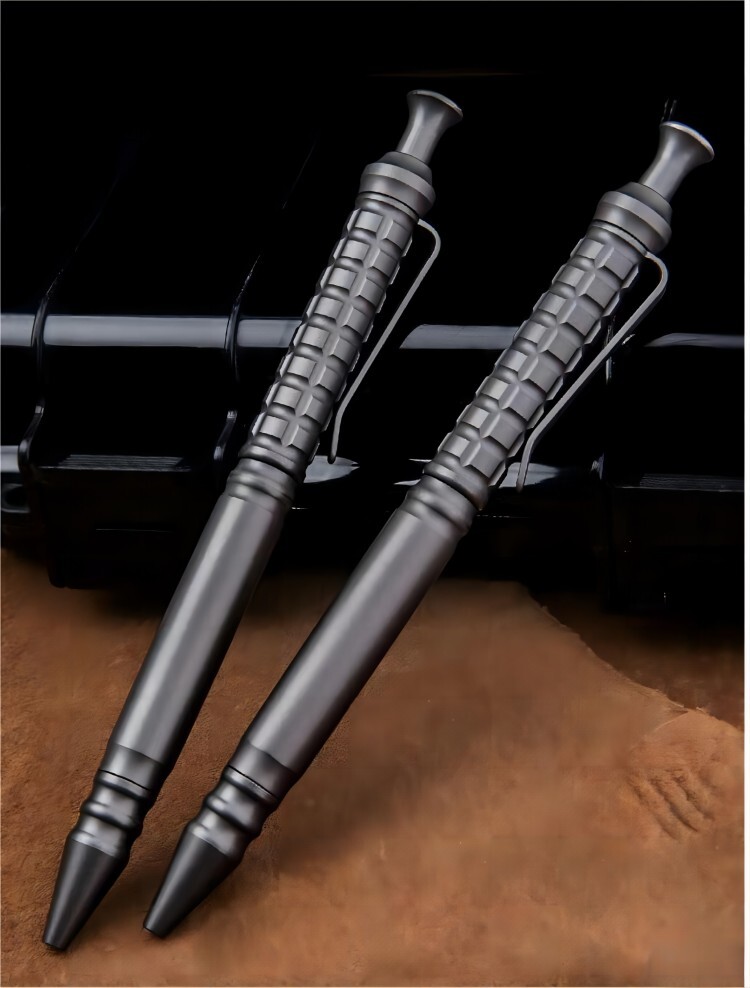 1PC Titanium Ballpoint Pen Business Office Signing Writing Pen EDC Pocket Pen