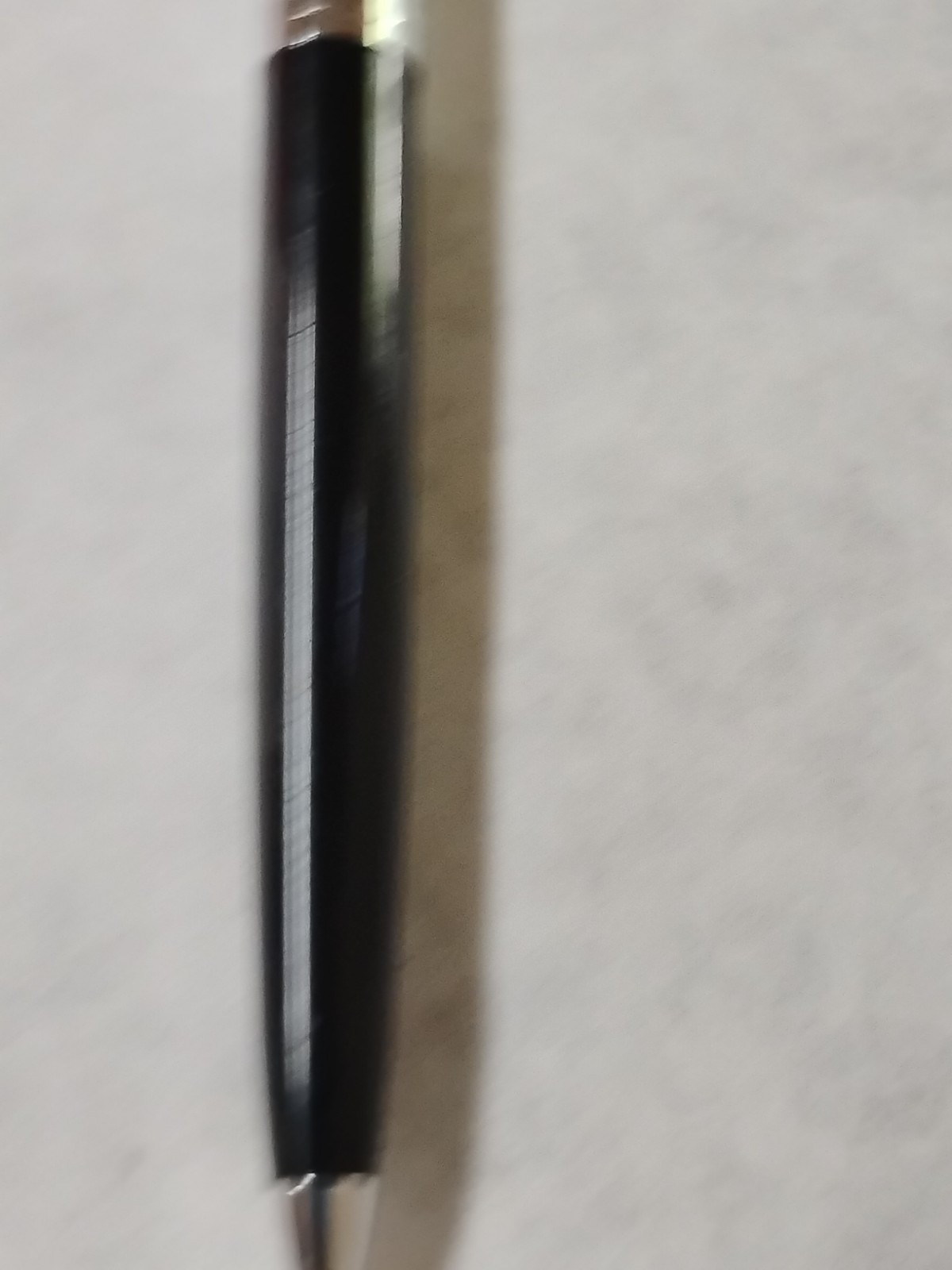 Vintage Paper Mate Double Heart Ballpoint Pen Black Silver Black Ink Tested #F1