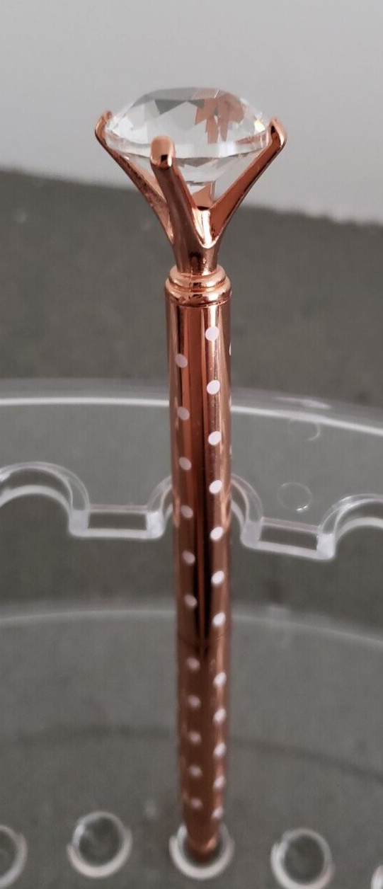 1 PCS Diamond Pen With Big Crystal Bling Metal Ballpoint Pen, Office Supplies
