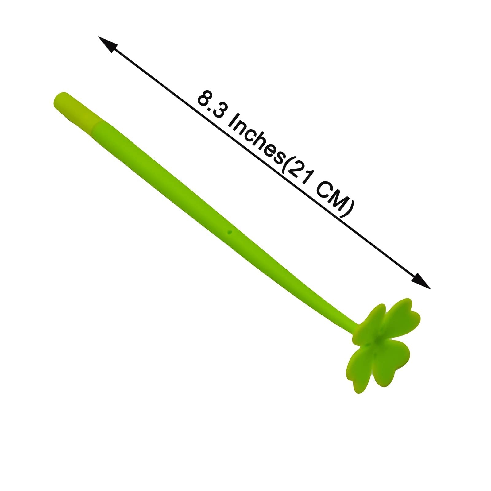 Four Leaf Clover Ballpoint Pen 12 Pieces Set 0.5mm Black Ink Gel Stationery