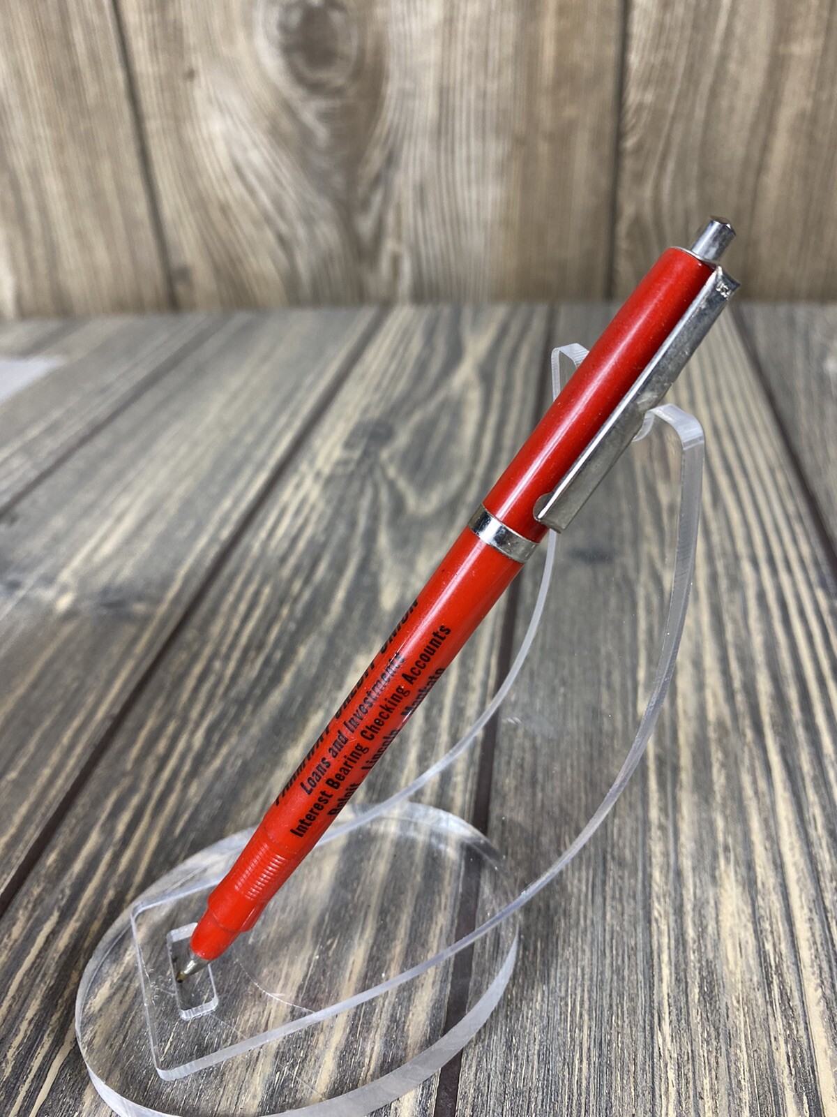 Vintage Farmway Credit Union Beloit Lincoln Mankato Pen Advertisement