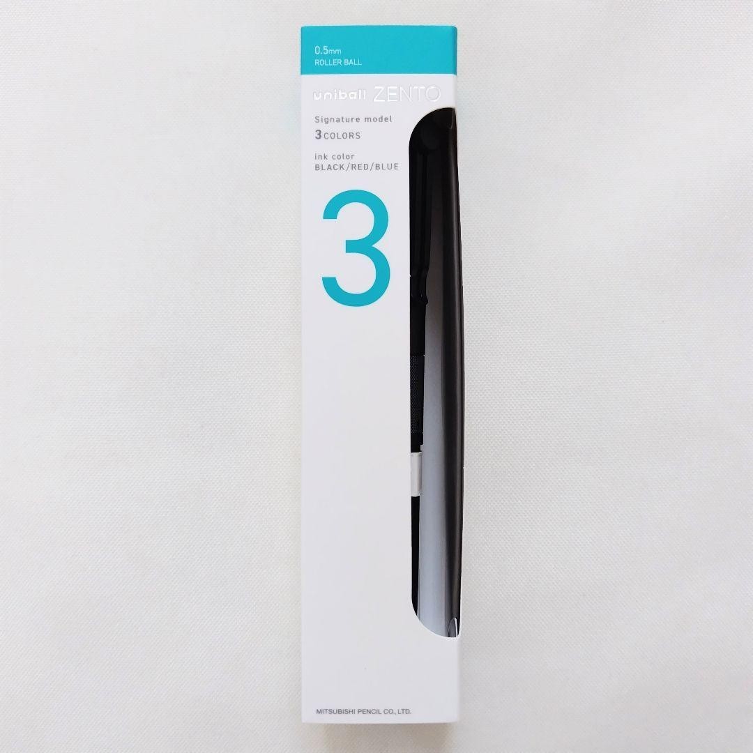 Mitsubishi Pencil Uniball Zento Signature Model 3 Color M Black 0.5mm NEW