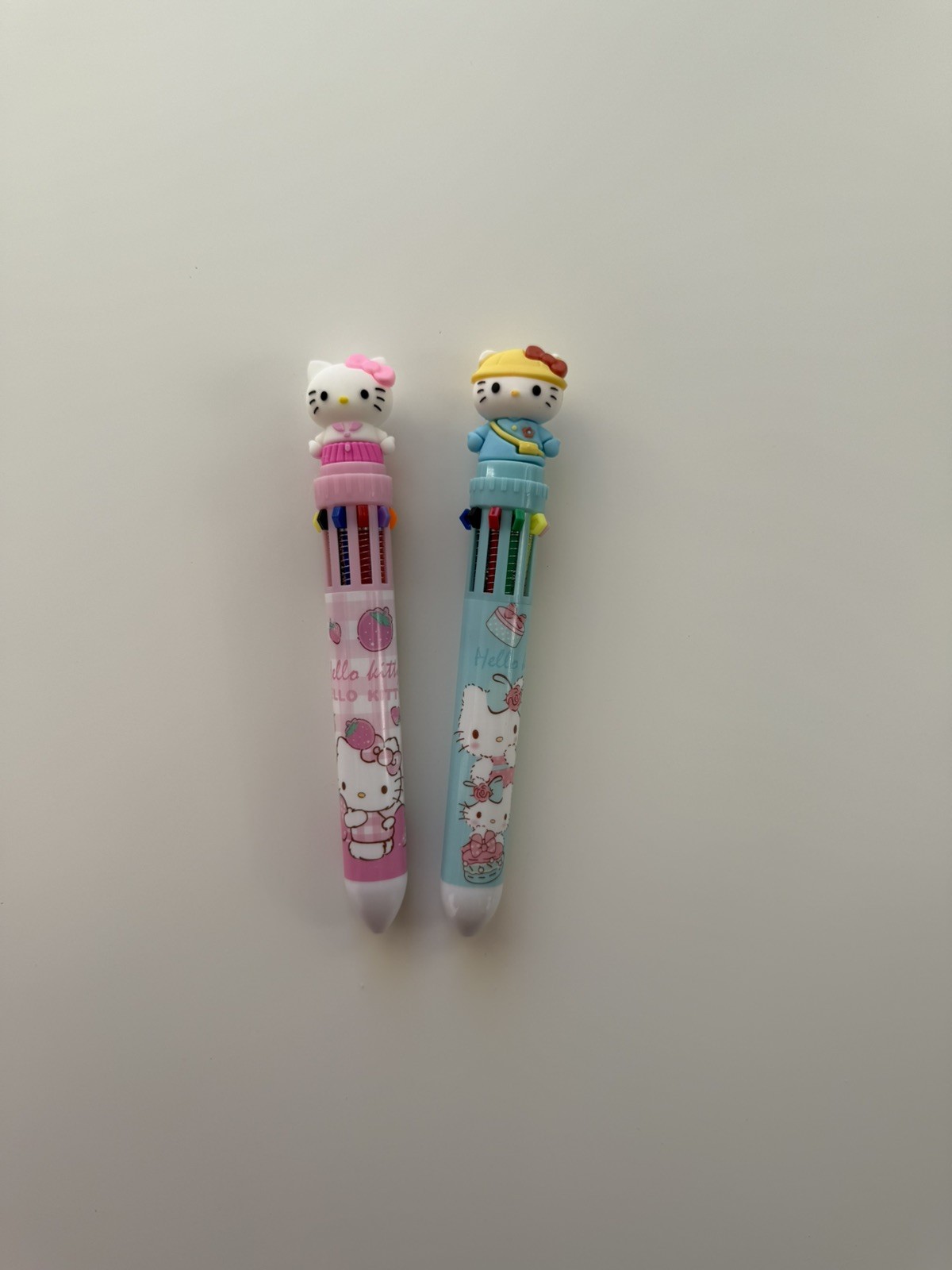 Hello Kitty Kawaii 10 Color Pens Set – Cute Multicolor Writing Pens (2 pcs)