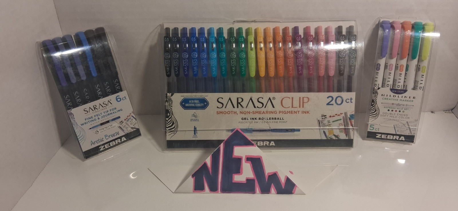 Huge Lot Art 🎨 Zebra Sarasa 20 Gel Pens, mildliner Zebra 301 Total 35 Pens 🐸