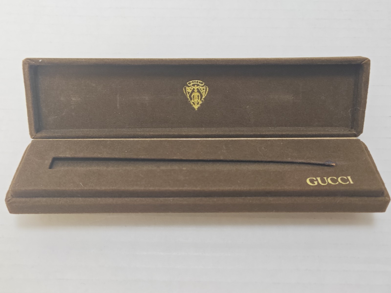 Vintage 1970’s Gucci Sterling Silver Red Green Enamel Stripes Pen W/ Box Italy