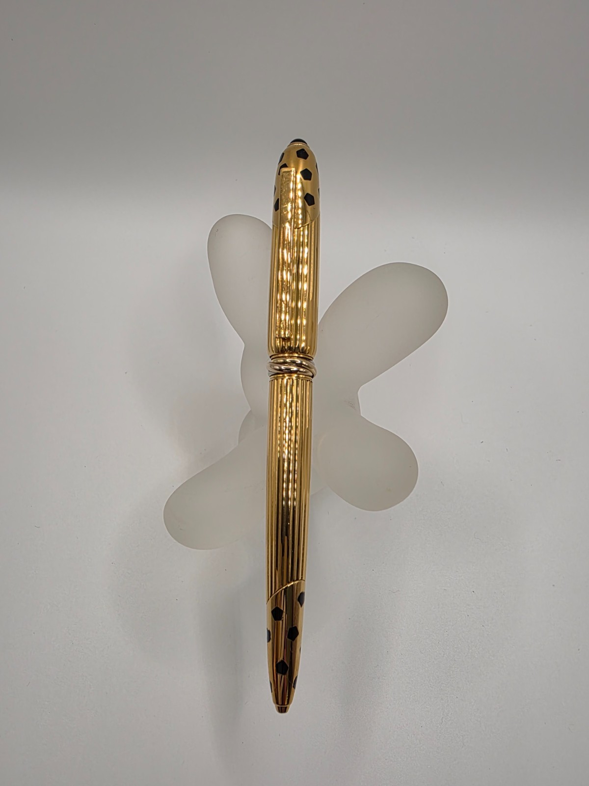 Cartier Panthere Trinity Rings Gold Ballpoint Pen – Used Good – France 1990
