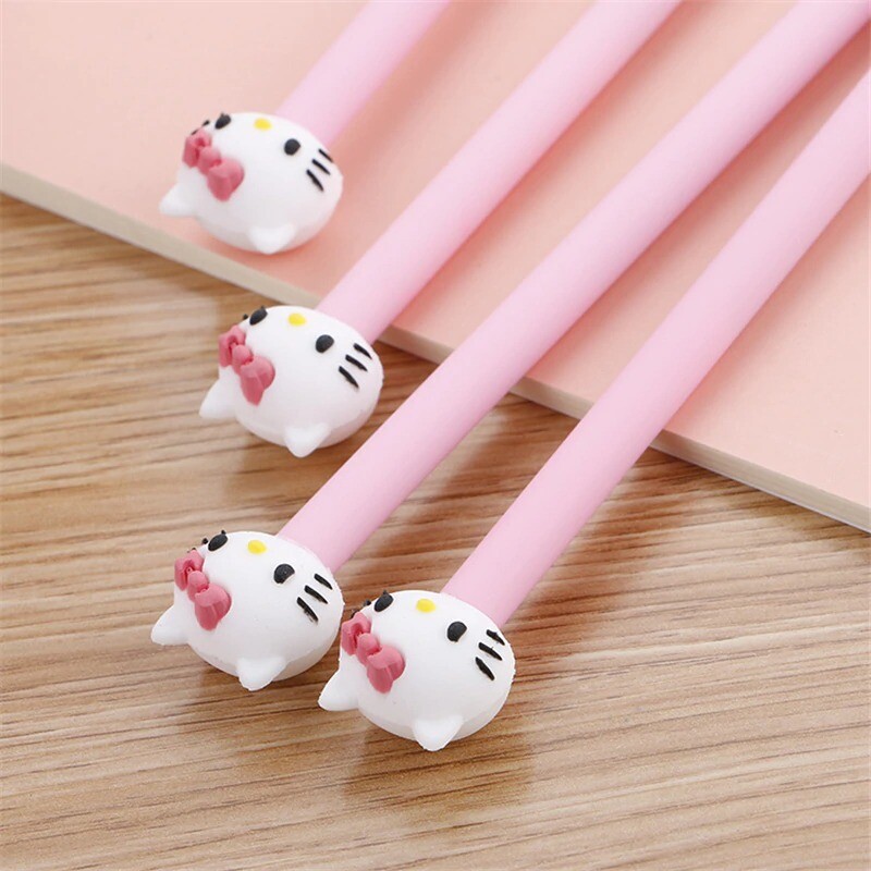 Gel Pen1Pcs Cute Creative Cat Cartoon Kawaii Office School Pen cartoon Kid Gift