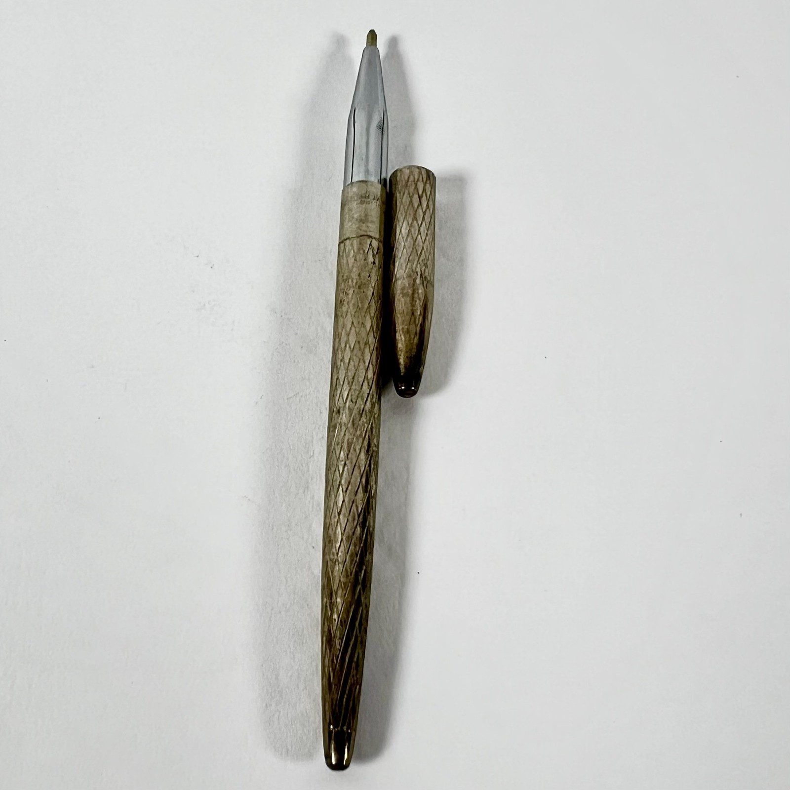 Tiffany & Co. Diamond-Textured Sterling Silver Ballpoint Pen