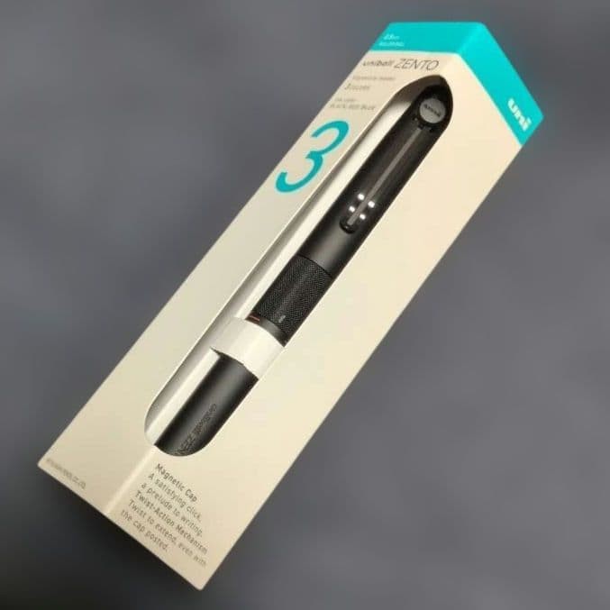 Uniball ZENTO Signature Model 3 Color Ballpoint Pen M-Black 0.5mm Japan NEW