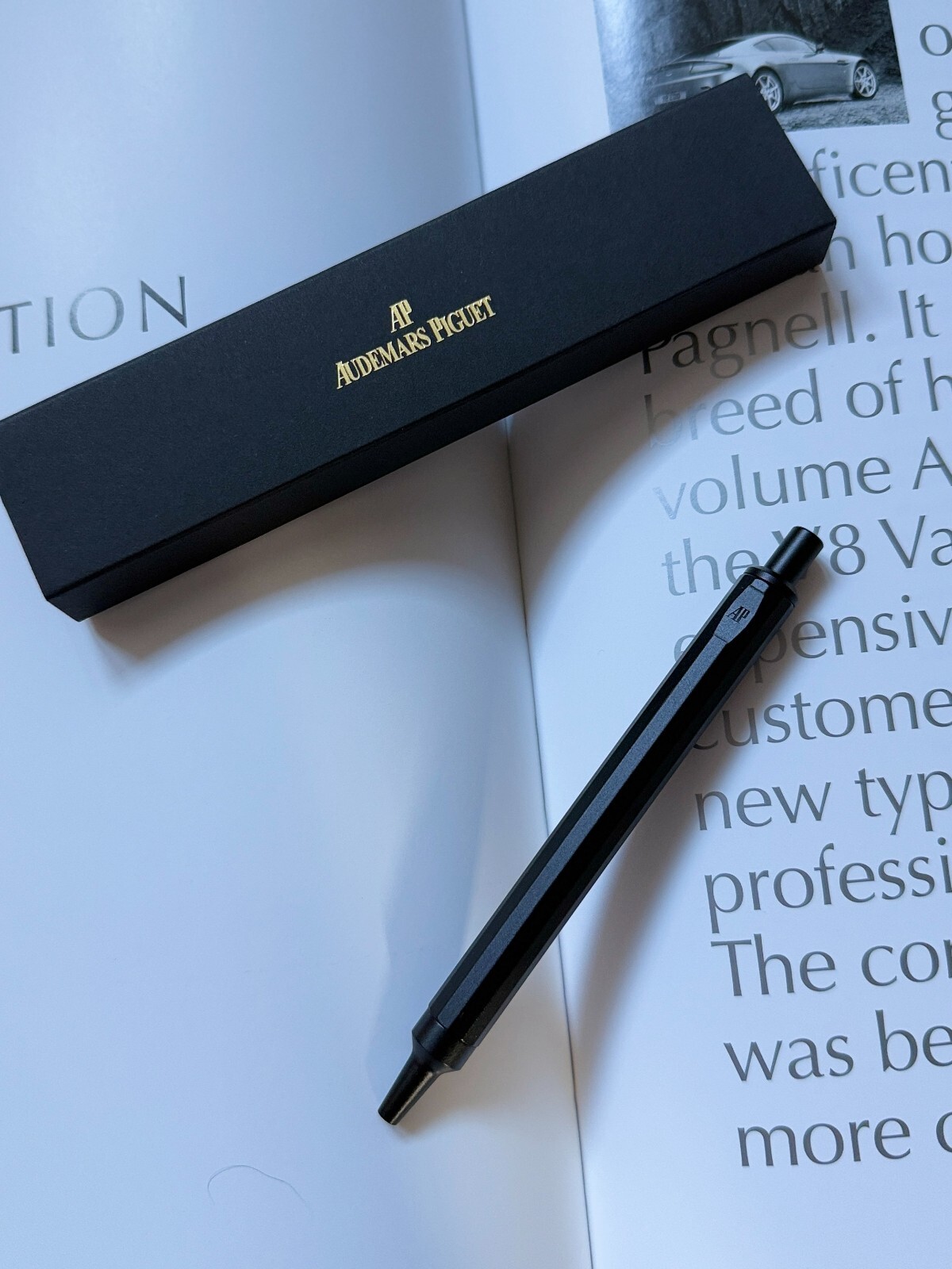 Audemars Piguet Royal Oak Titanium Ballpoint Pen – New in Box-Black, AD Gift