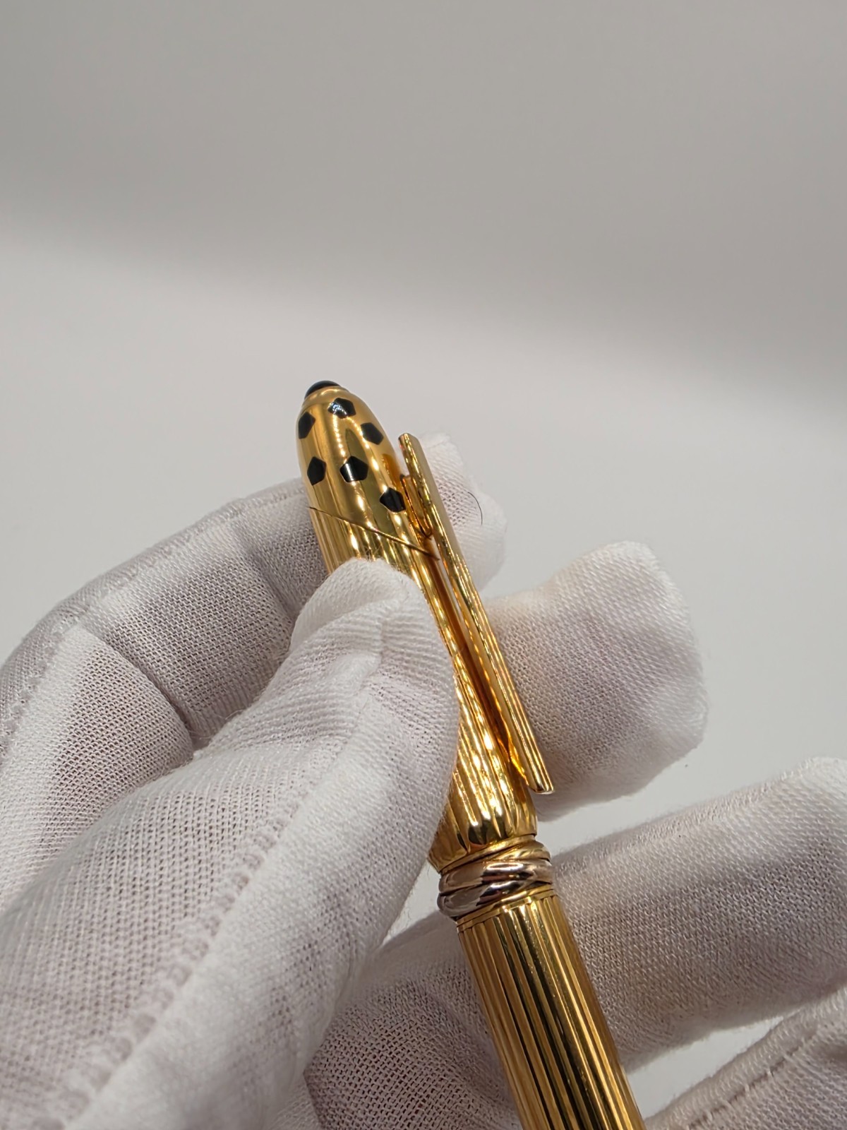 Cartier Panthere Trinity Rings Gold Ballpoint Pen – Used Good – France 1990
