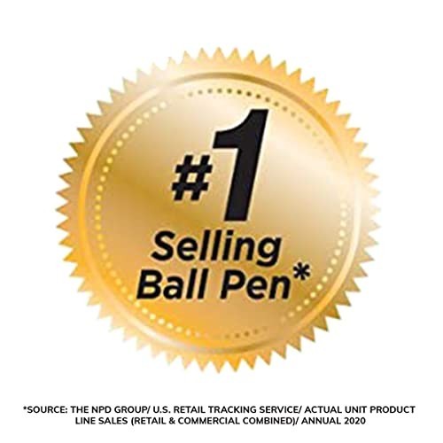 Pack of 10 Ballpoint Pen – Black Ink Ball Point Pens for Office Writing School