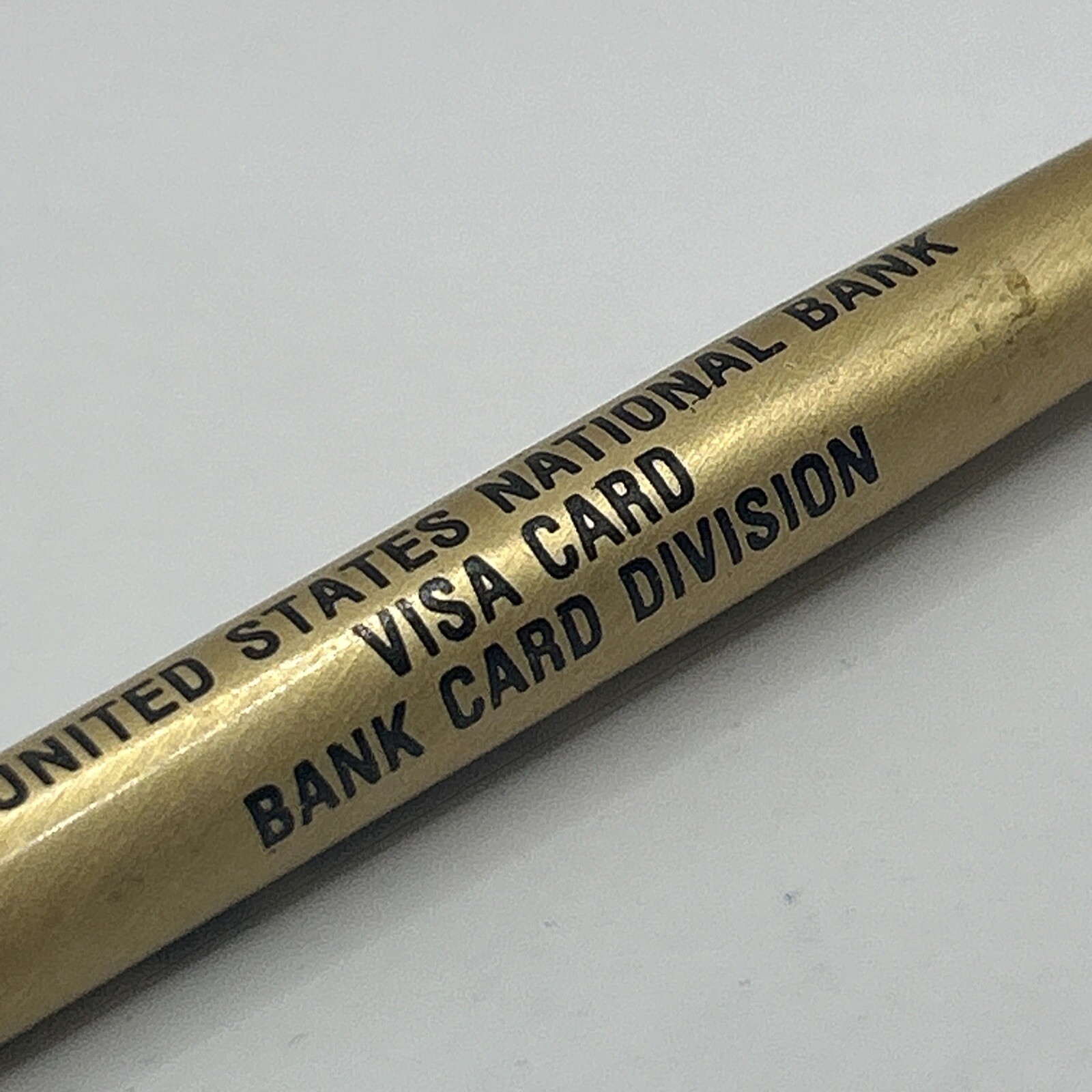 VTG Ballpoint Pen US Bank United States National Bank Visa Card Bank Division