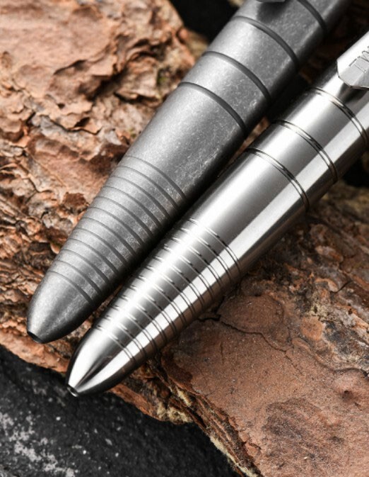 New Practical Titanium Alloy Pocket Ball Pen Signature EDC Pens w/ 5 G2 Refills