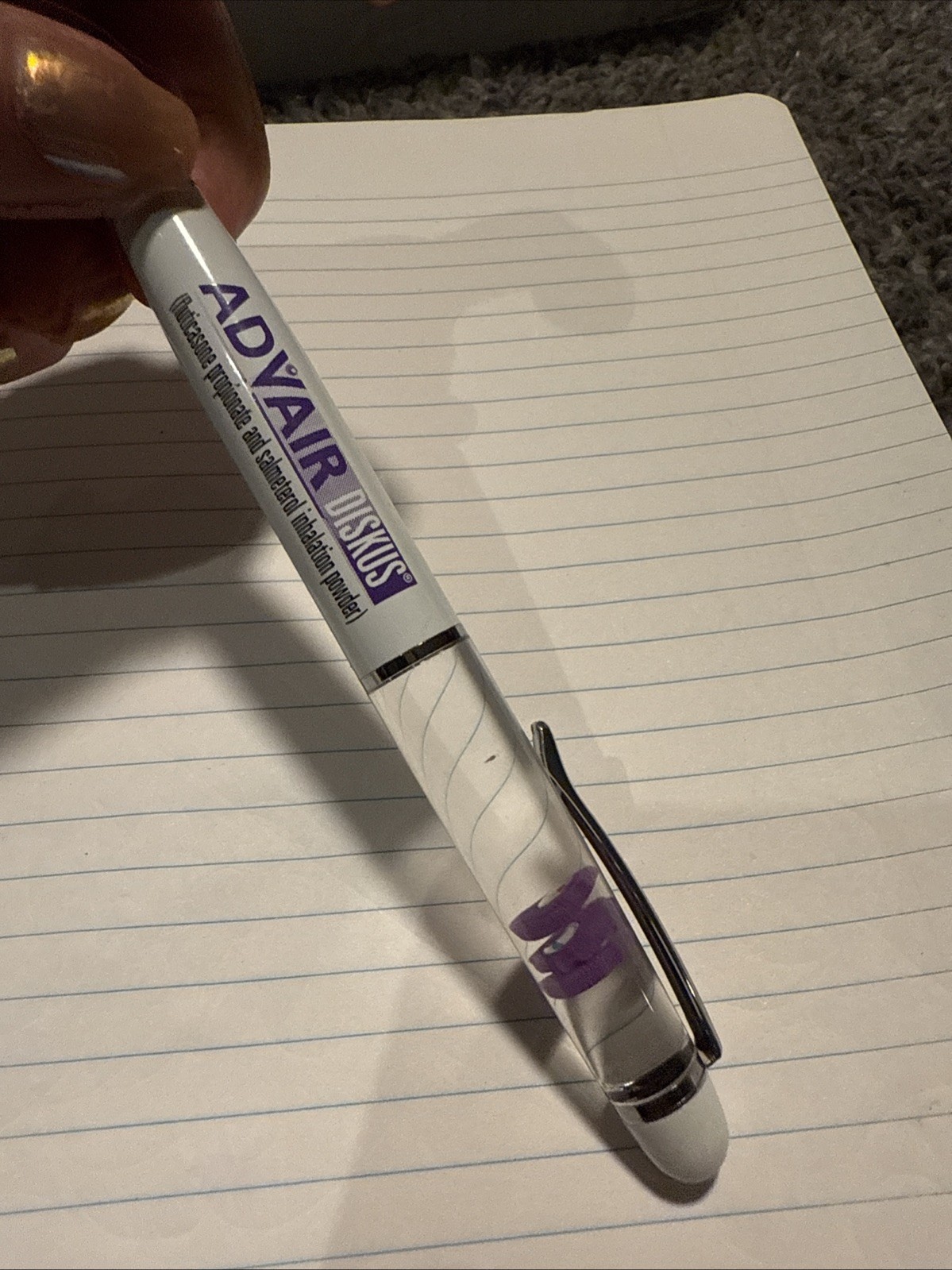 Advair Diskus Floating Novelty Pen – Pharmacy Rx Drugs Advertising Works