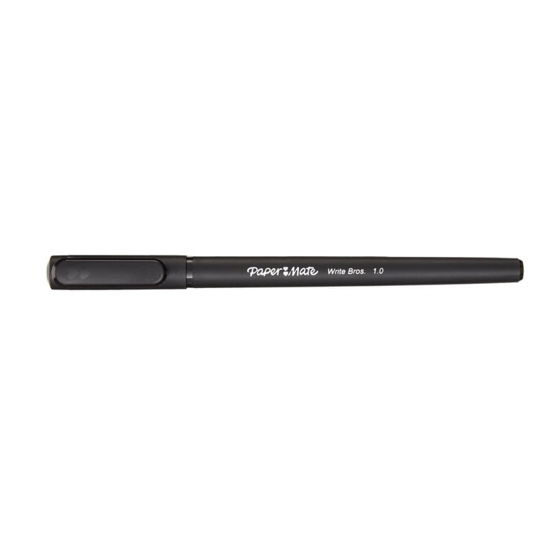 Set of 19 Lot Paper Mate Ballpoint Pens Write Bros. Black Ink Pens Medium Point