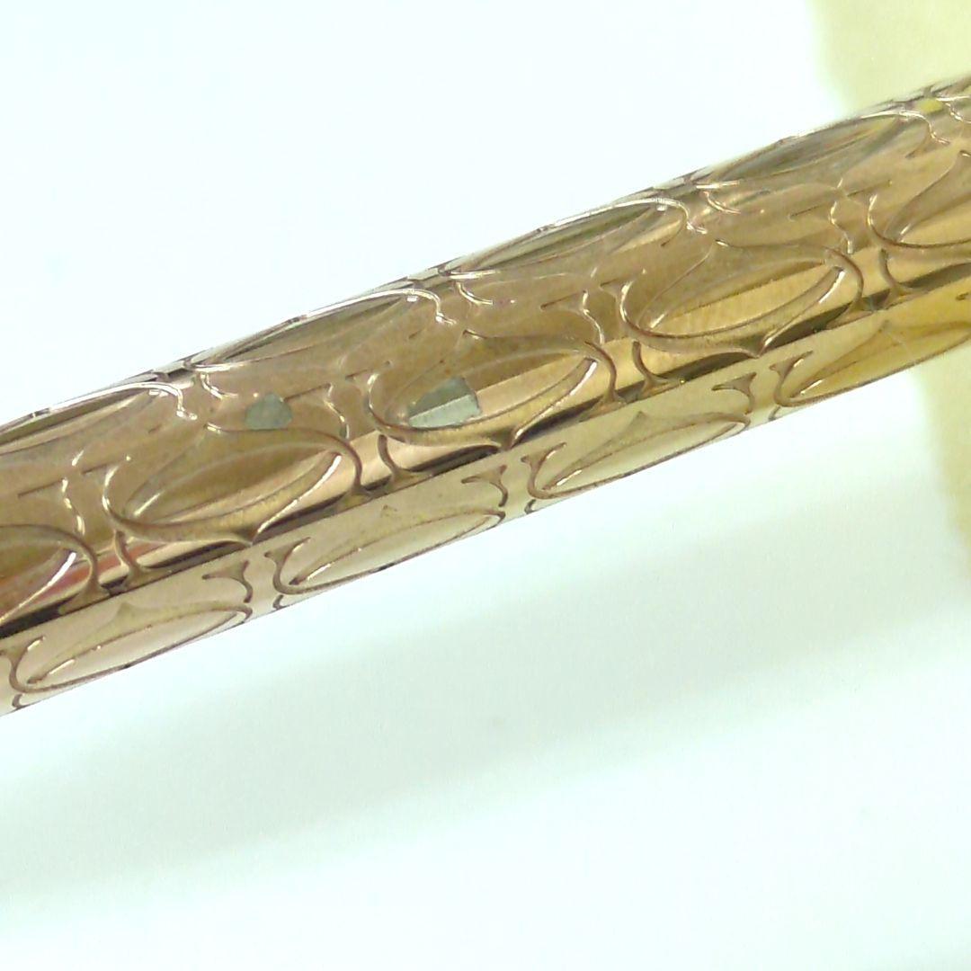 Cartier C de Ballpoint Pen Stationery Gold Authentic Unisex RARE w/ boxed