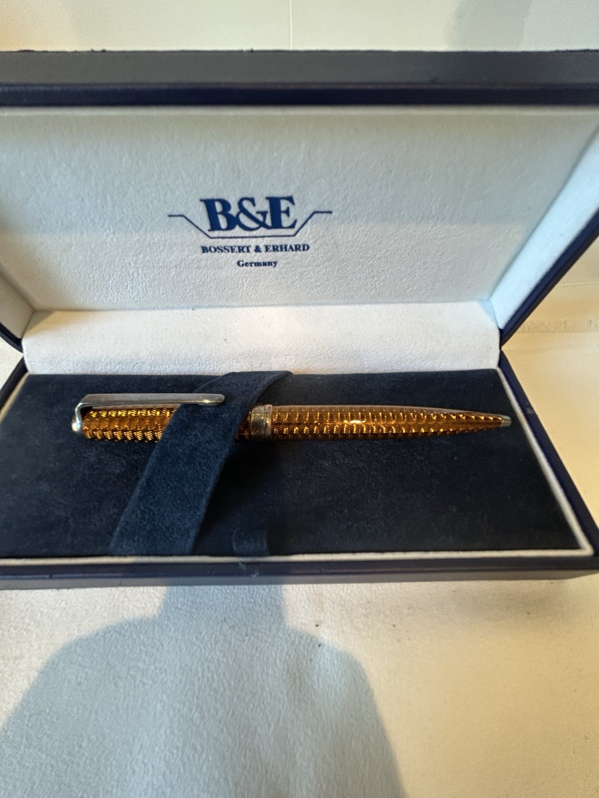 Bossert & Erhaud Sterling Pen Bronze Color New With Box Made In Germany